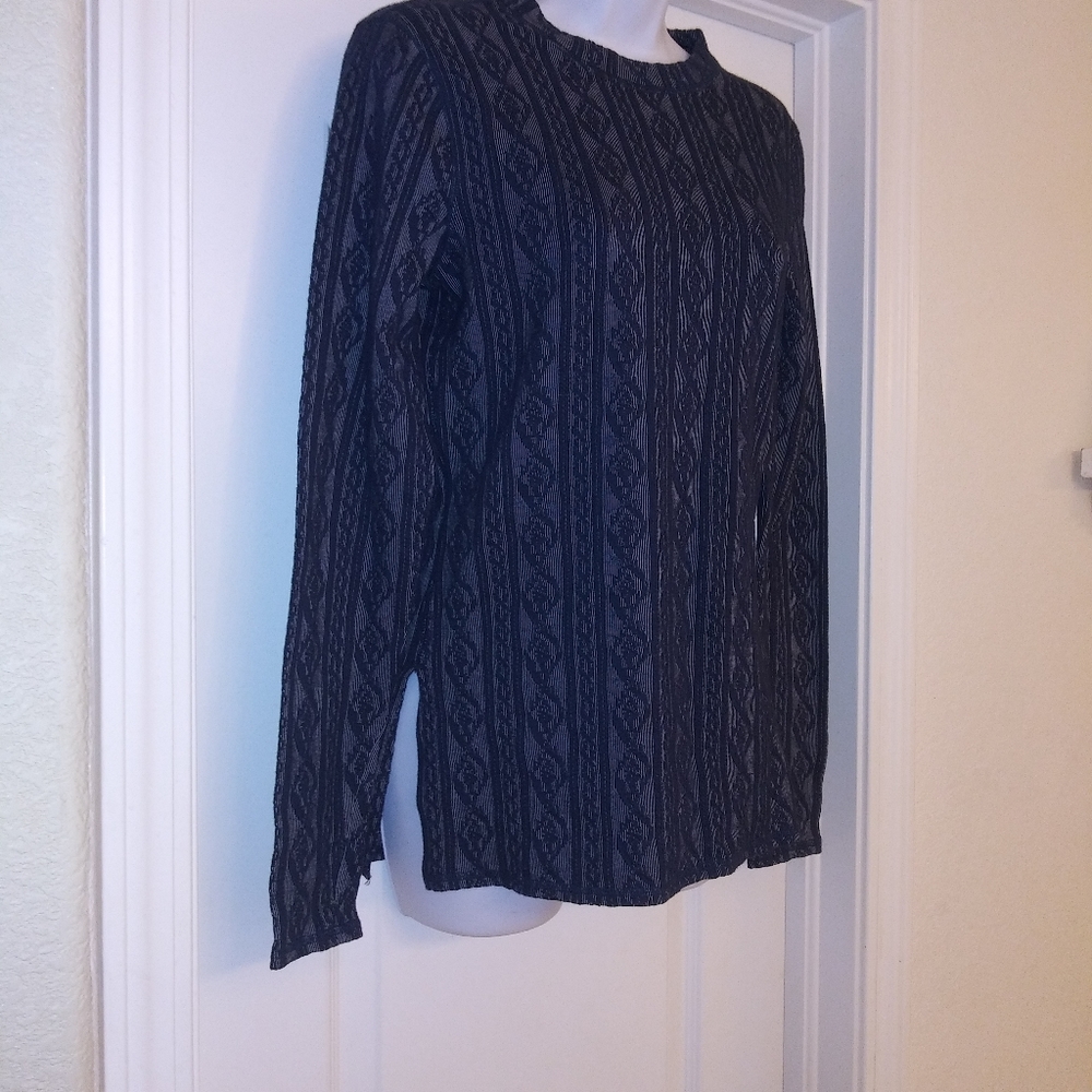 Free People Movement Blue Long Sleeve Shirt View 2